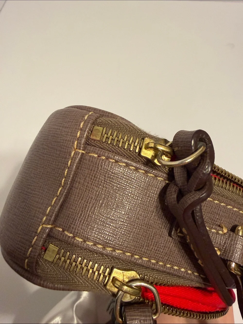 Dooney & Bourke Brown Saffiano Crossbody - Picture 7 of 10